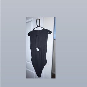 MISSPAP ribbed twist front swimsuit brand new